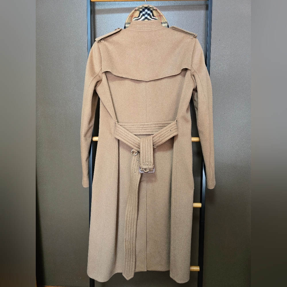 NWT BURBERRY Cashmere Double-Breasted Kensington Coat - Picture 3 of 16